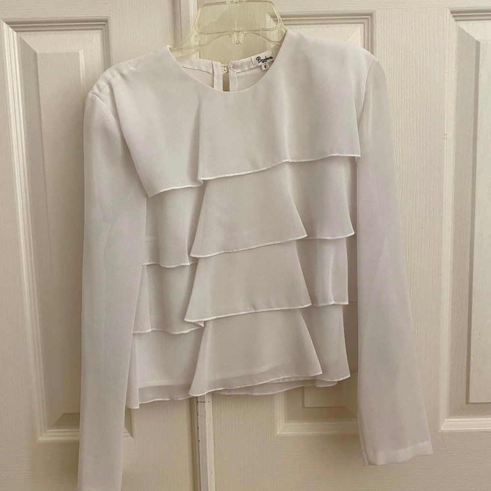 Brodeur White Blouse Size XS